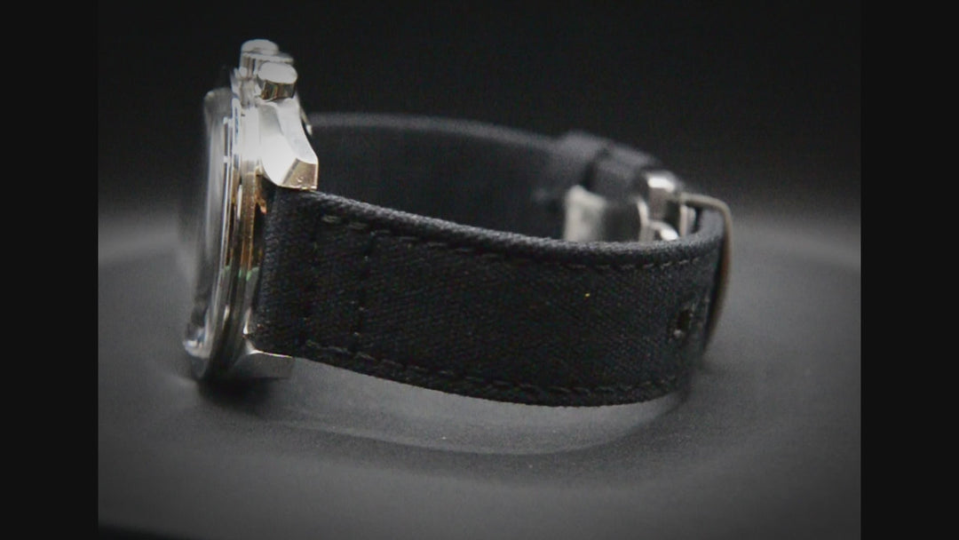 Army premium canvas watch strap, canvas watch band. Handmade in Finland - 19 mm, 20 mm, 21 mm, 22 mm. With a deployment clasp.