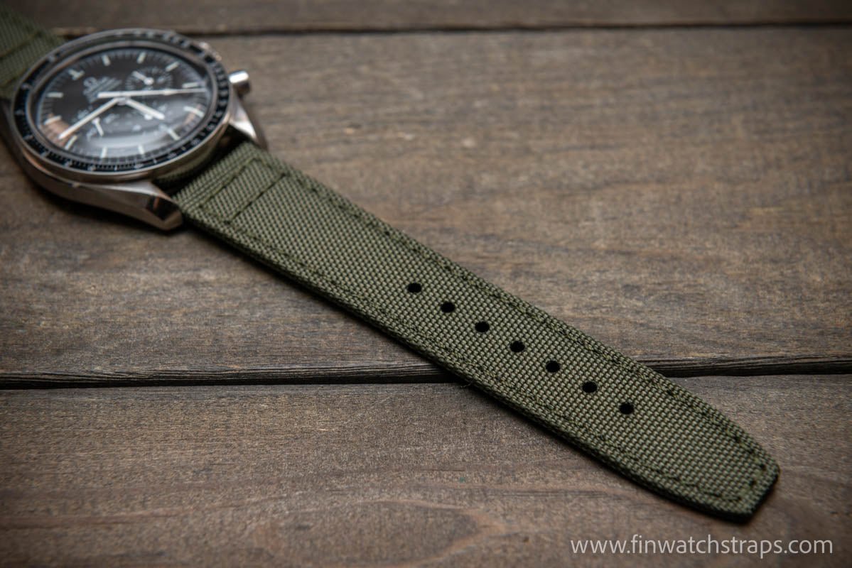 2 Piece Retro Pattern 20mm Canvas Military Watch Strap in Olive Drab - –  Military Watch Company (MWC)