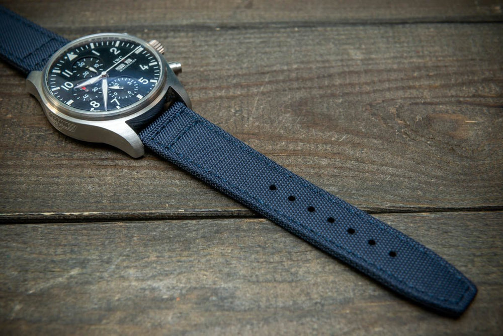 Canvas waterproof watch strap, 17mm, 18mm, 19 mm, 20 mm, 21 mm, 22 mm, 23mm, 24mm. - finwatchstraps