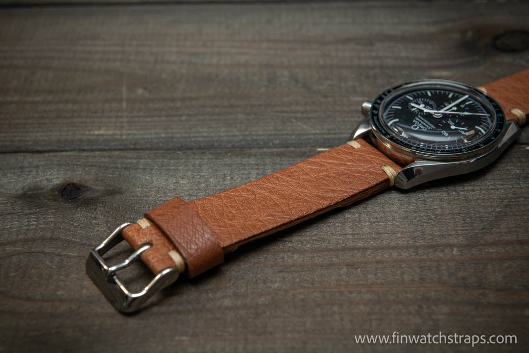 Ostrich legs leather watch strap - finwatchstraps