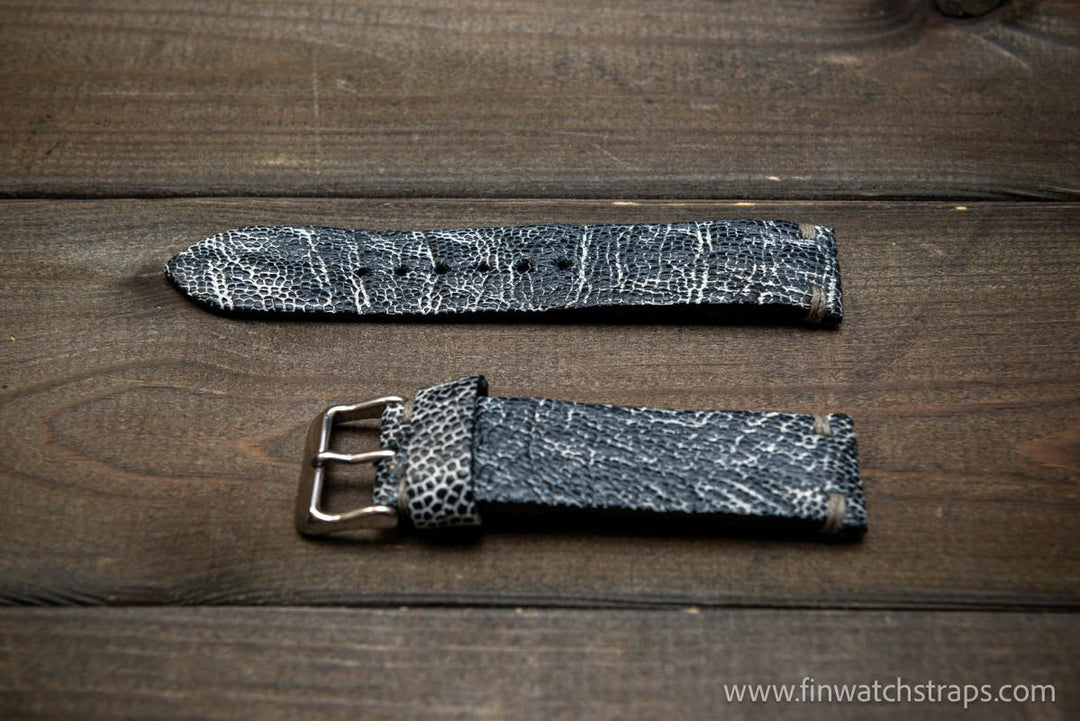 Ostrich legs leather watch strap - finwatchstraps