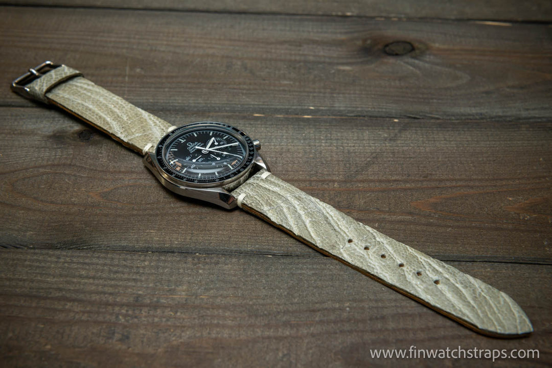 Ostrich legs leather watch strap - finwatchstraps