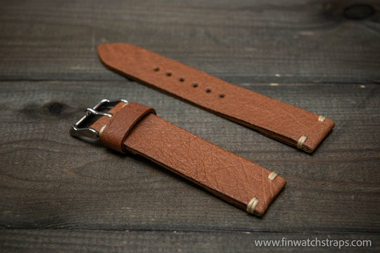 Ostrich legs leather watch strap - finwatchstraps