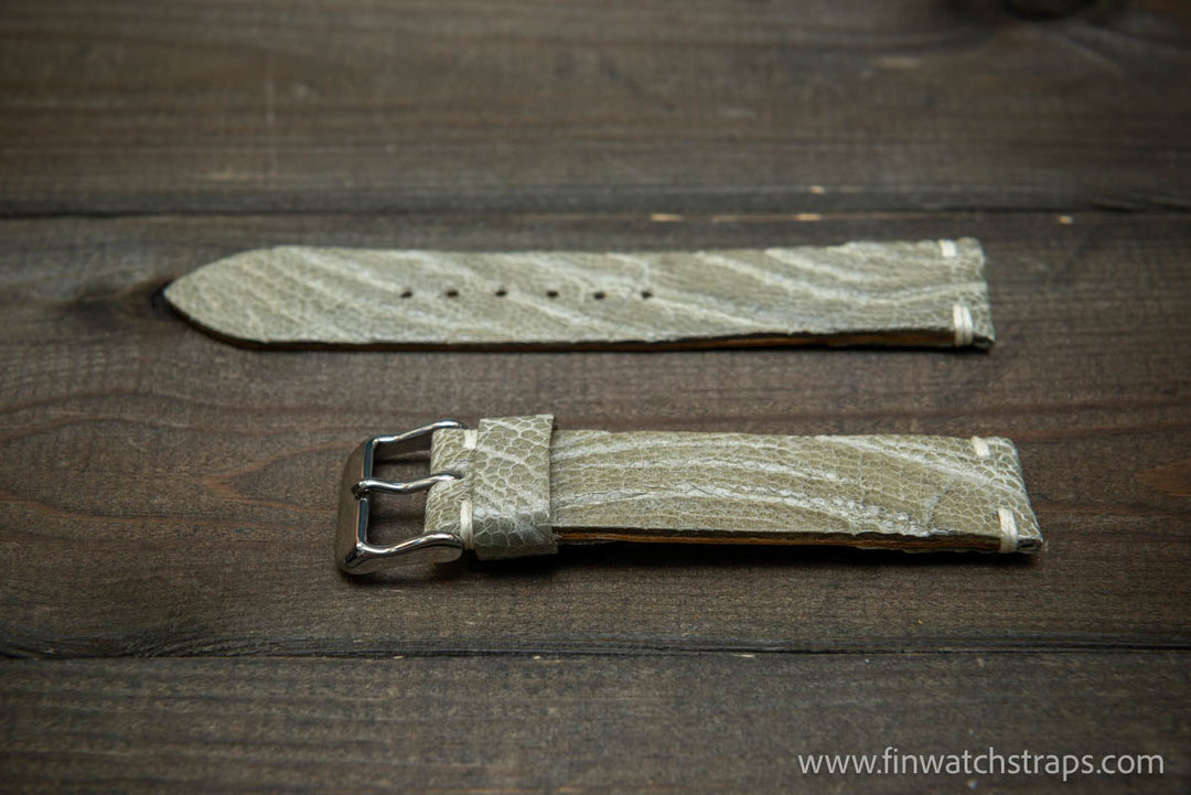 Ostrich legs leather watch strap - finwatchstraps