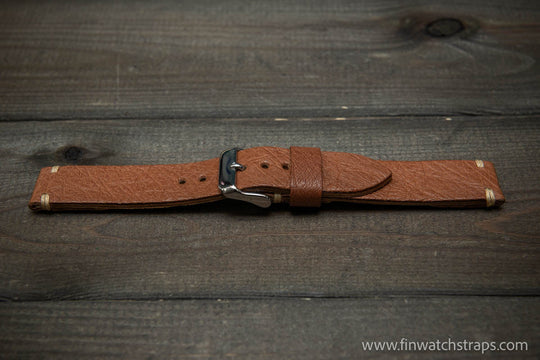 Ostrich legs leather watch strap - finwatchstraps