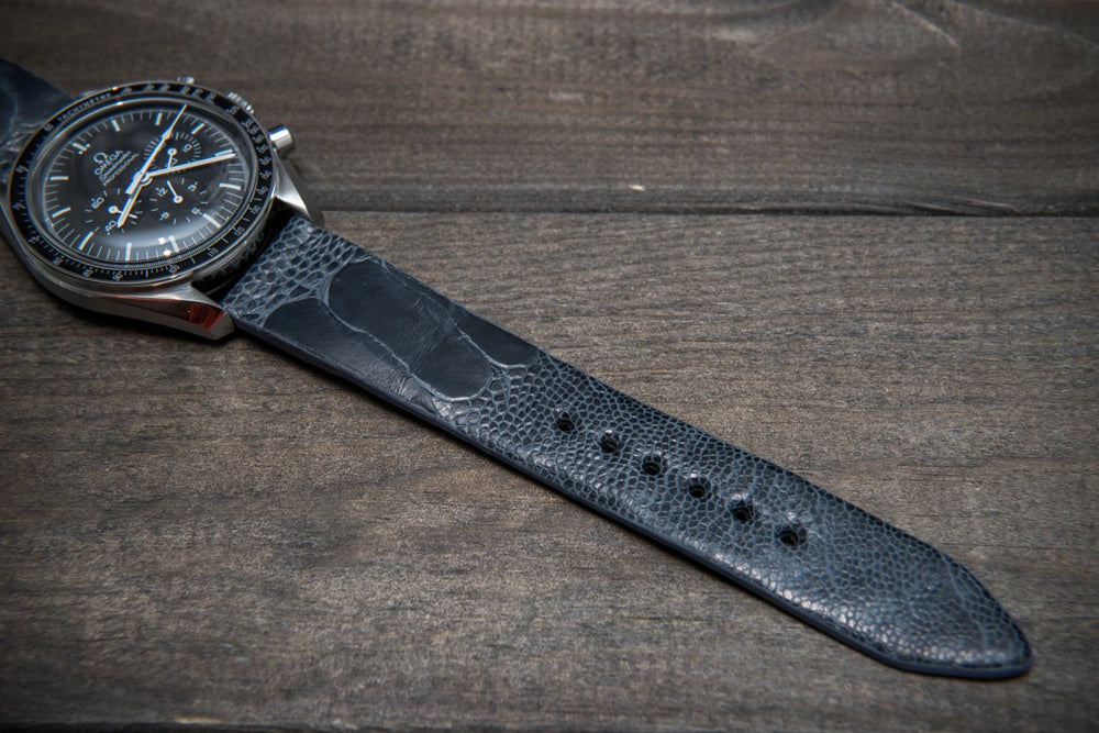 Bell & Ross - Leather watch band - Wild alligator (Black, grey