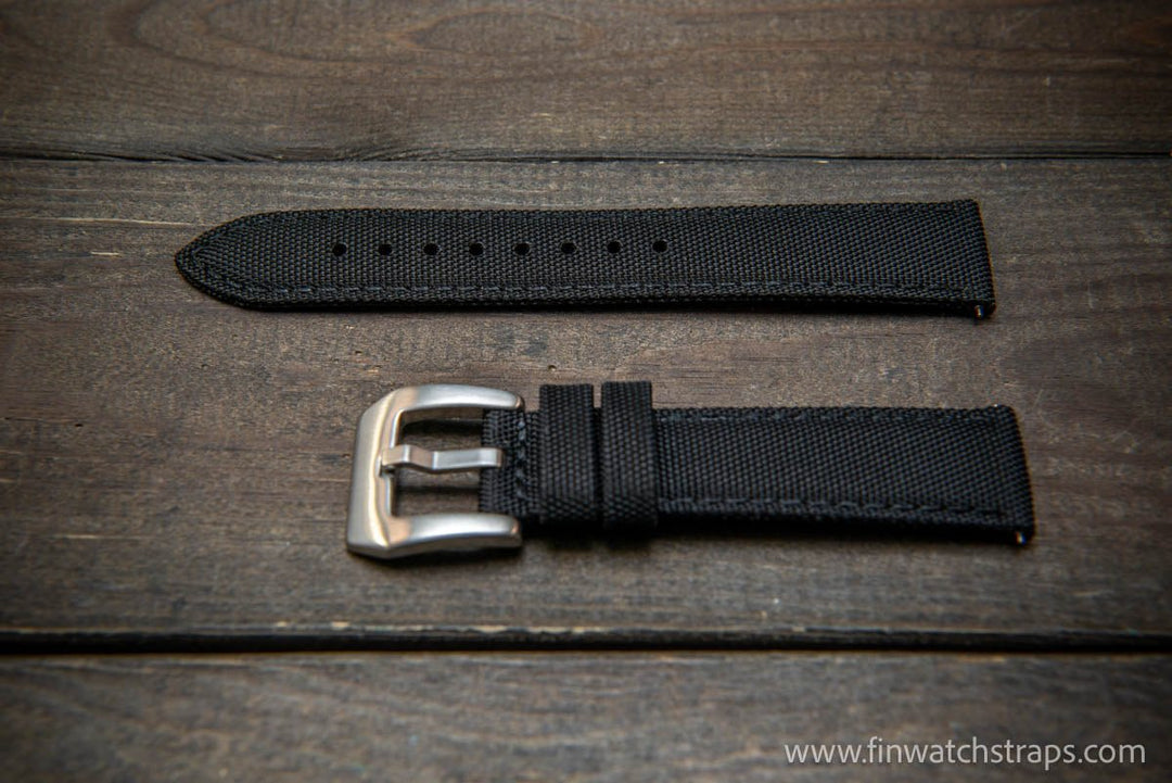 Sailcloth waterproof watch strap. PAM style buckle. - finwatchstraps