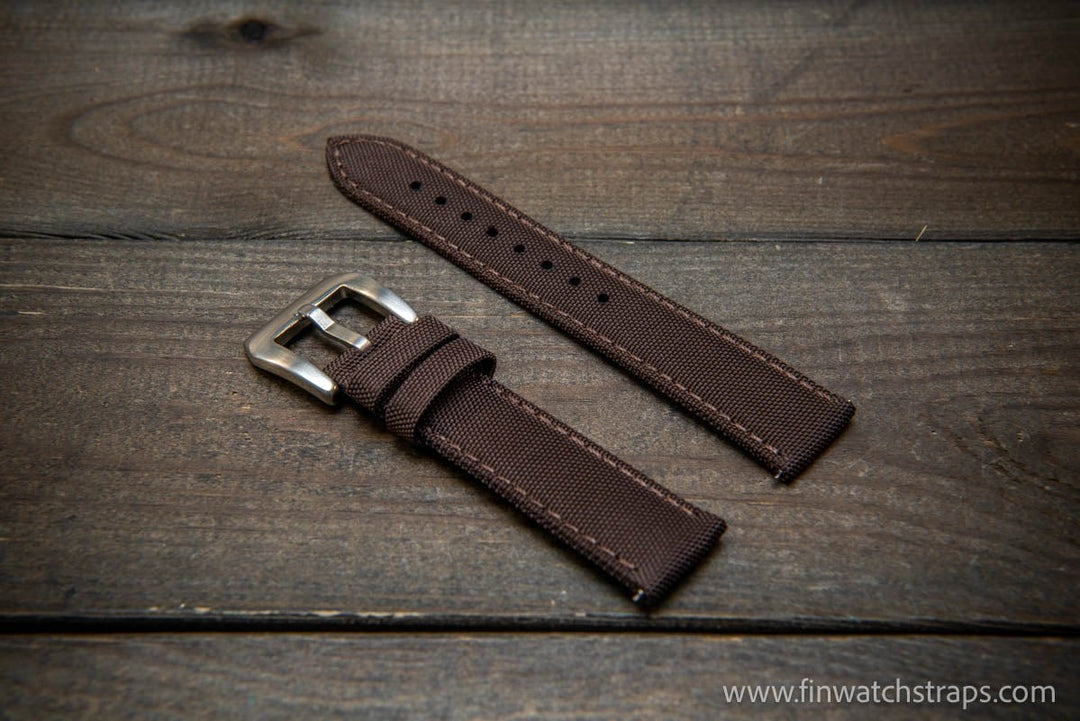 Sailcloth waterproof watch strap. PAM style buckle. - finwatchstraps