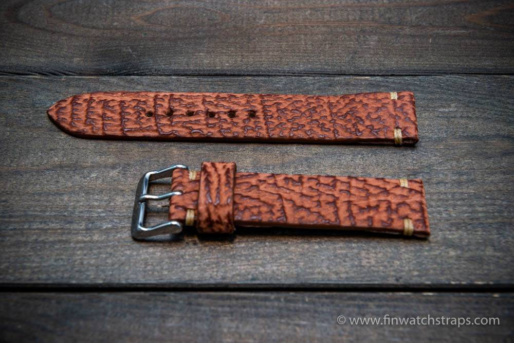 Shark leather sales watch strap