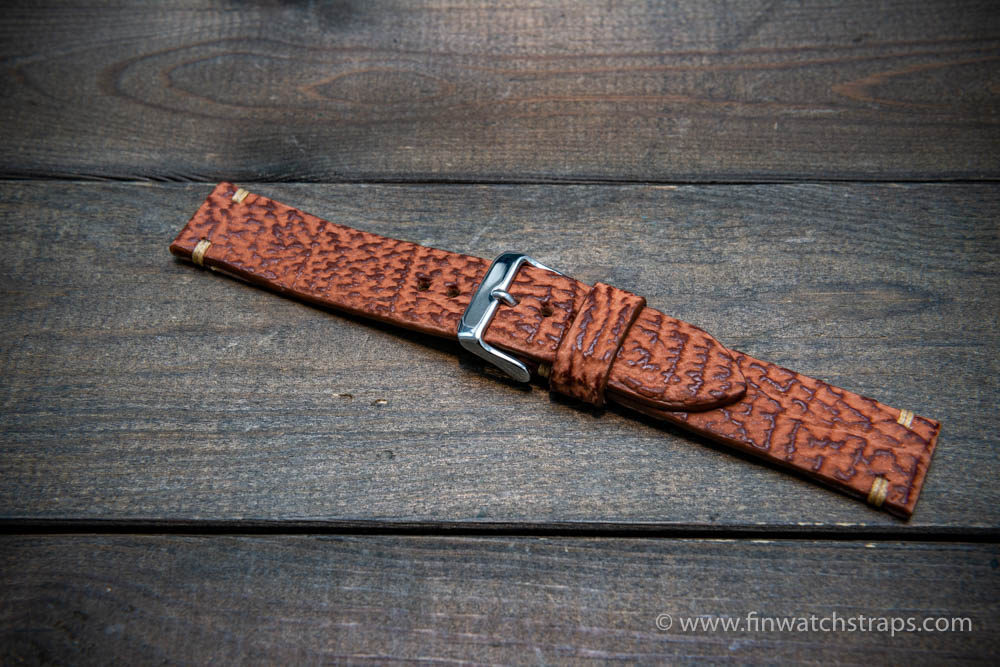 Shark leather best sale watch strap